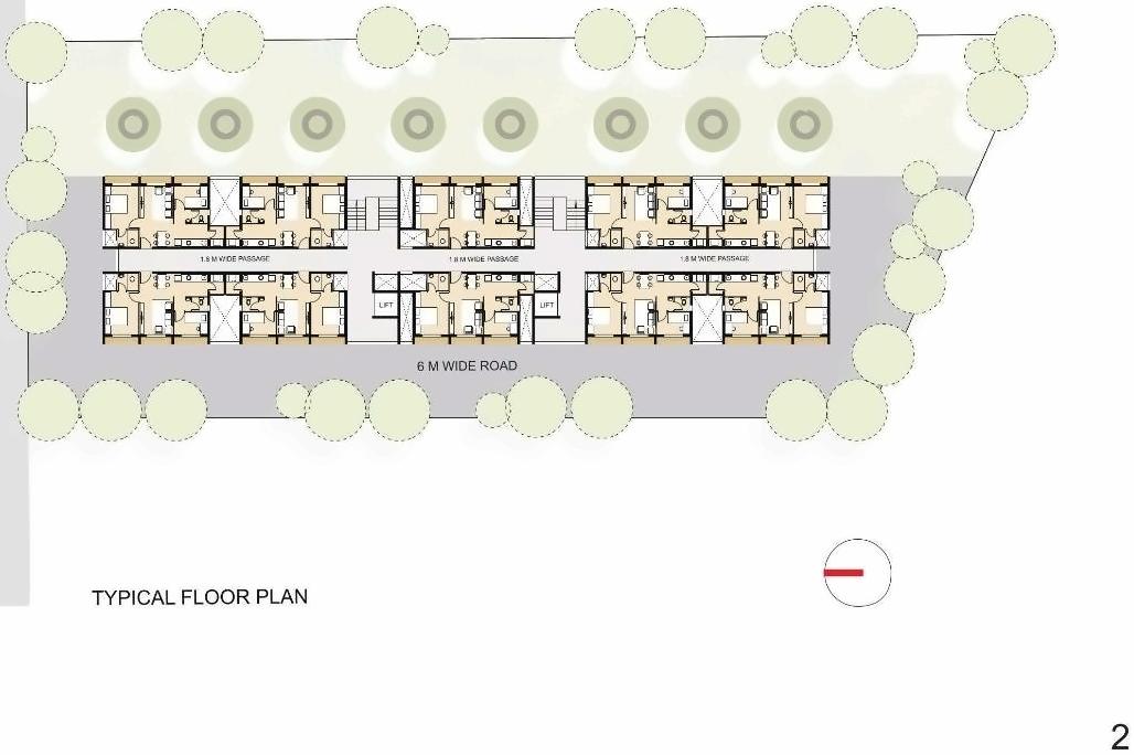 Layout of real estate project Ews   Koteshwar   60 located at Koteshwar, Ahmedabad, Gujarat