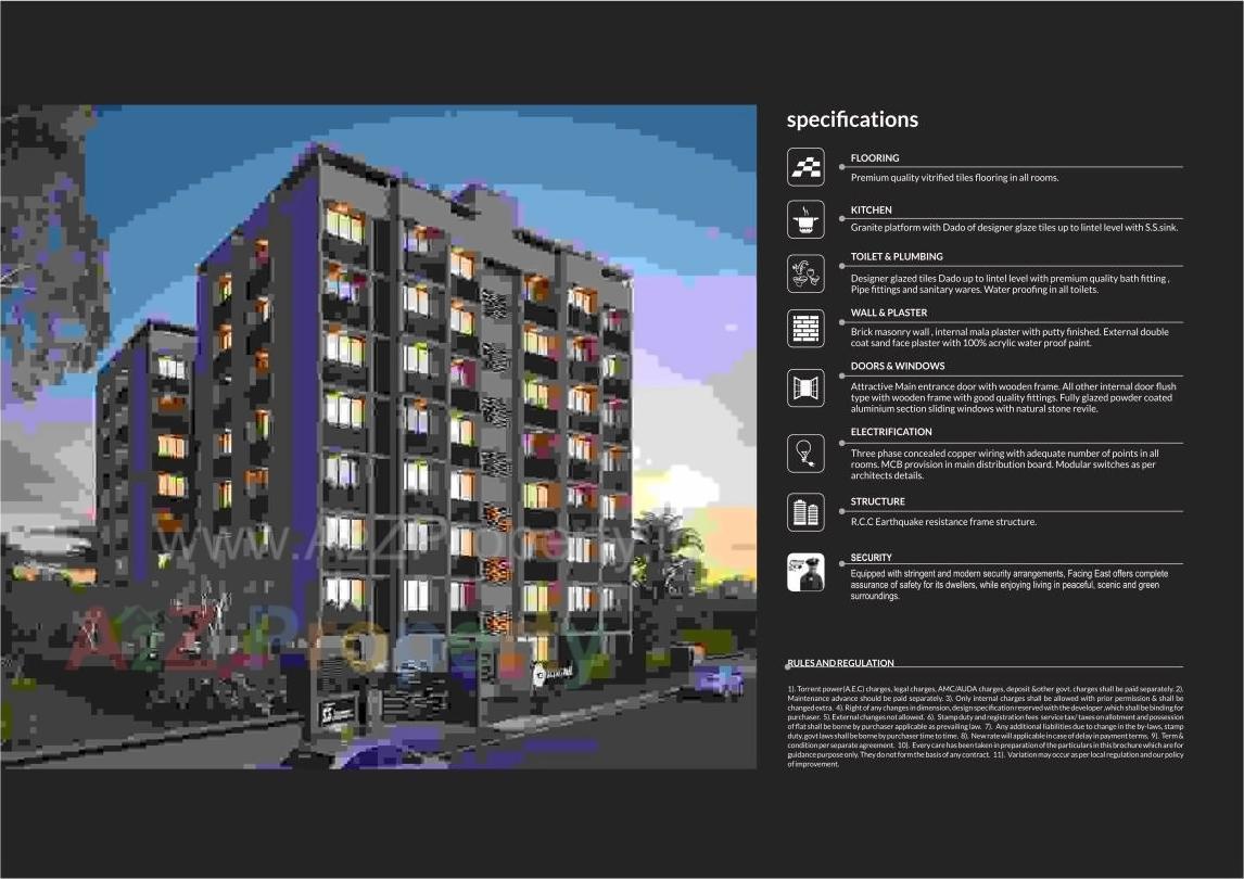 3D Elevation of real estate project Facing East located at Bopal, Ahmedabad, Gujarat