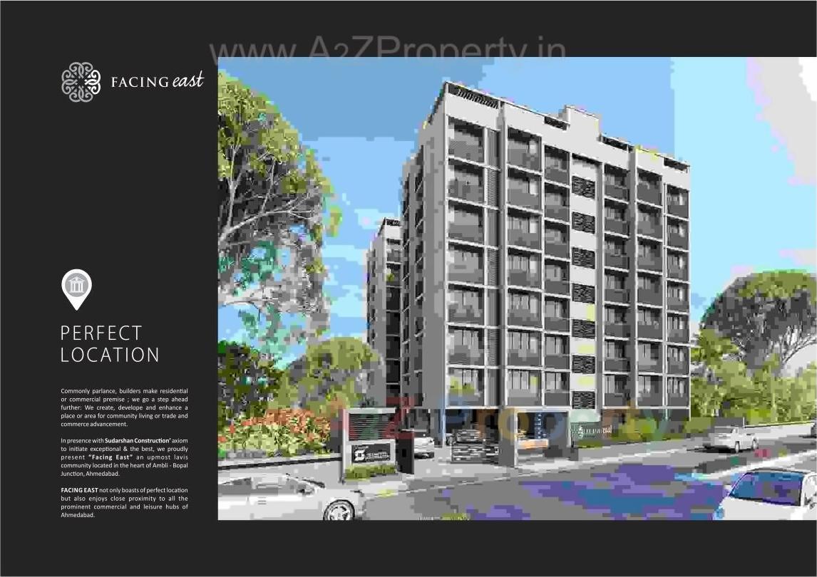 3D Elevation of real estate project Facing East located at Bopal, Ahmedabad, Gujarat