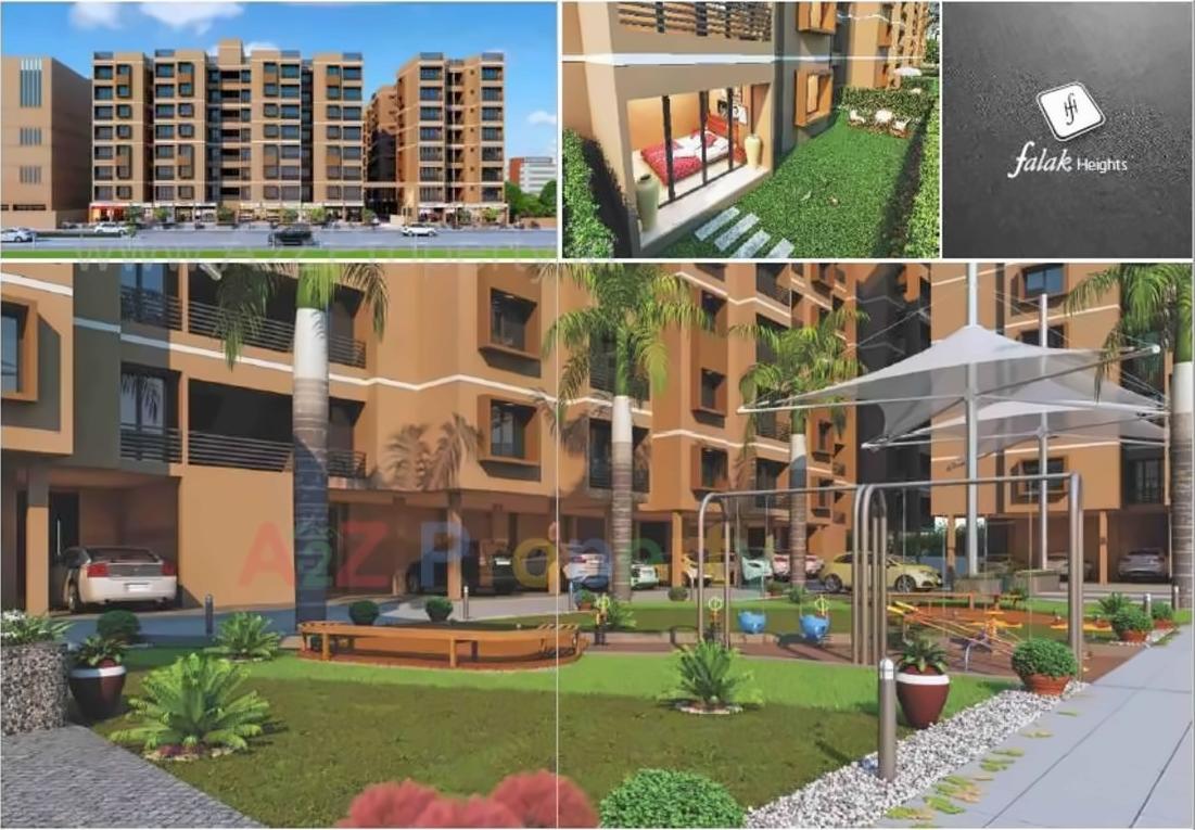 3D Elevation of real estate project Falak Heights located at Rakhial, Ahmedabad, Gujarat