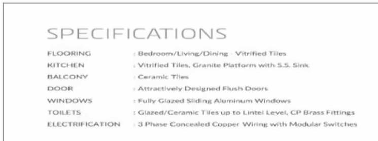 Project Specifications