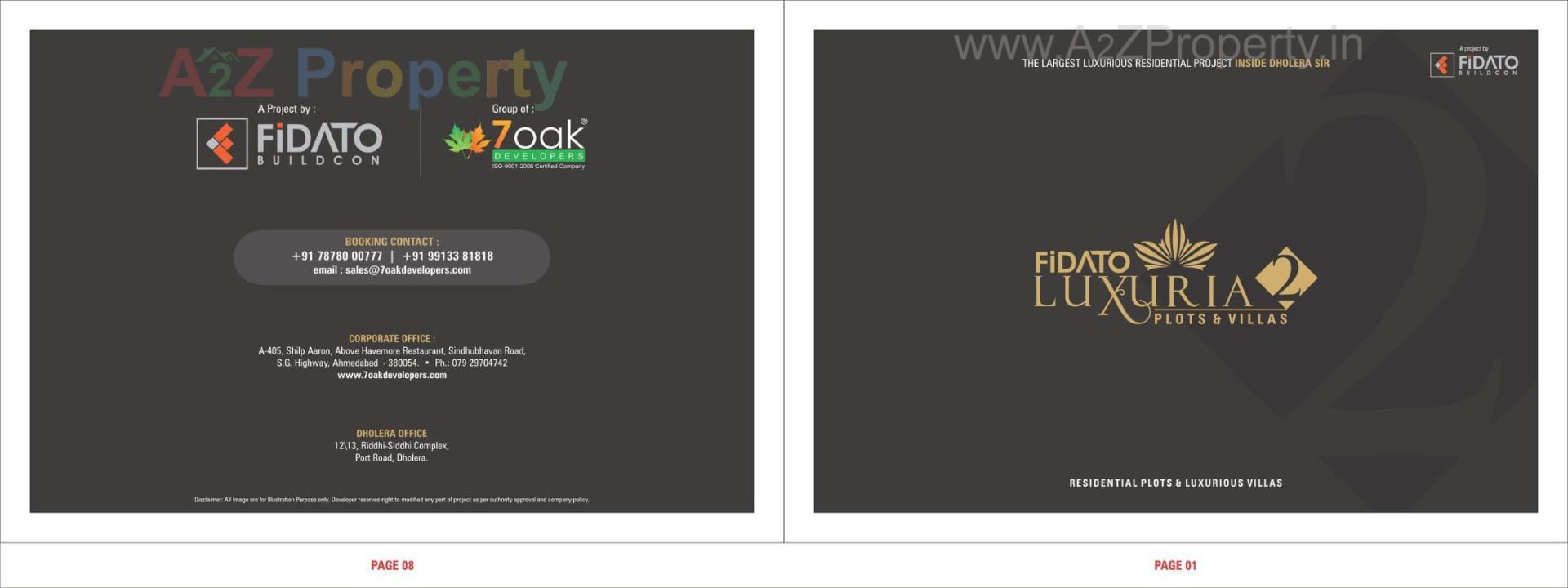  of real estate project Fidato Luxuria located at Dholera, Ahmedabad, Gujarat