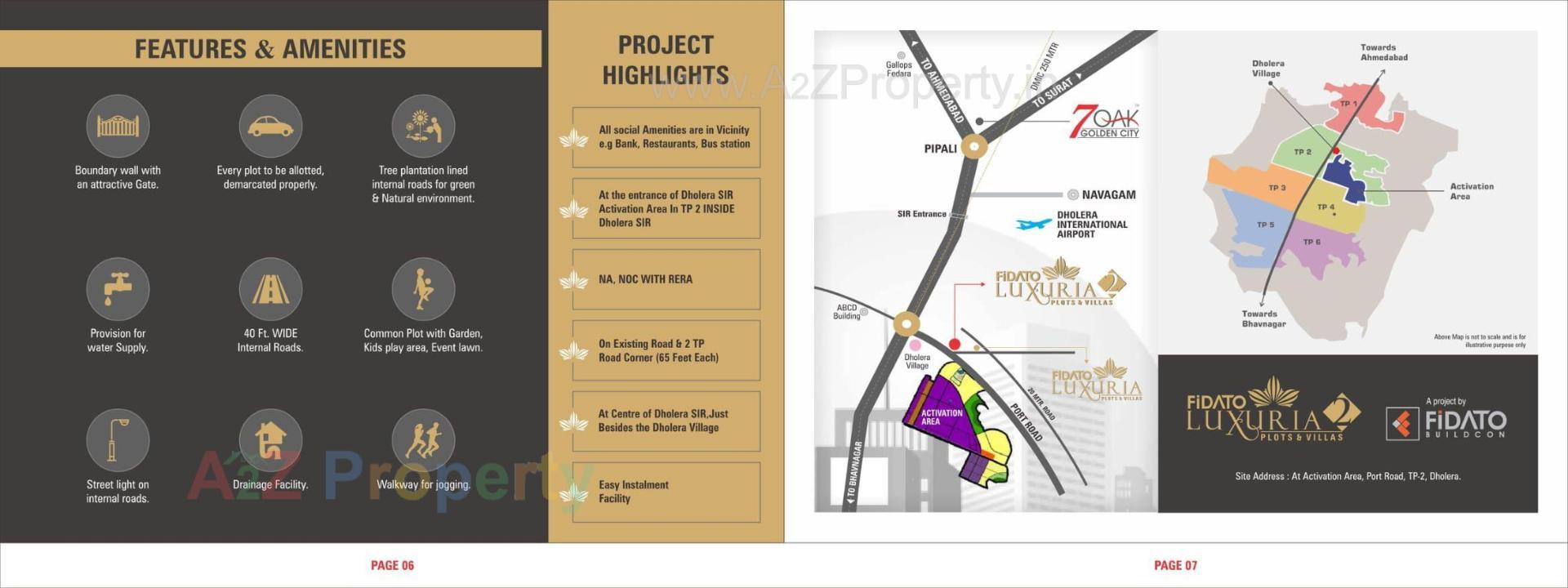  of real estate project Fidato Luxuria located at Dholera, Ahmedabad, Gujarat