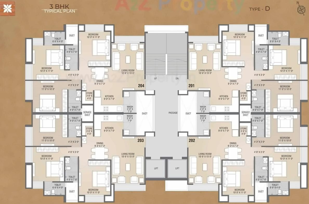 Layout of real estate project Flora Iris located at Ghuma, Ahmedabad, Gujarat