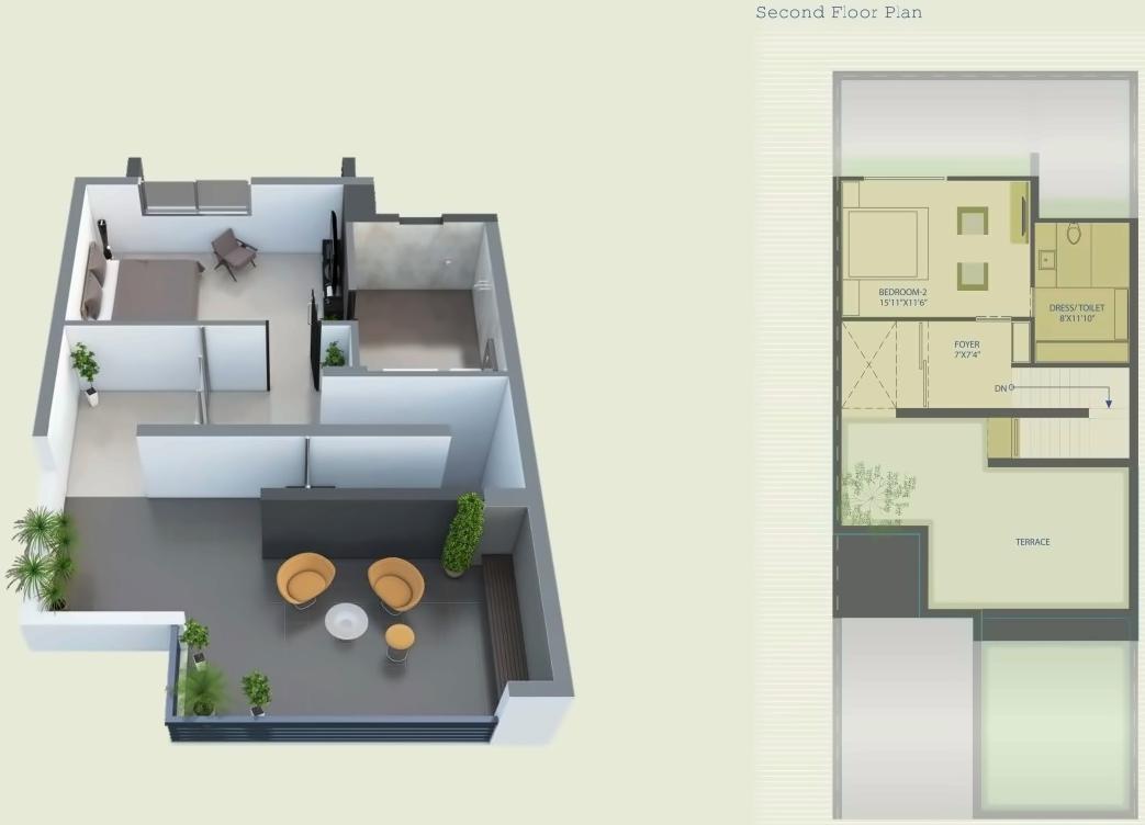 Layout of real estate project Floris Villa located at Sanand, Ahmedabad, Gujarat