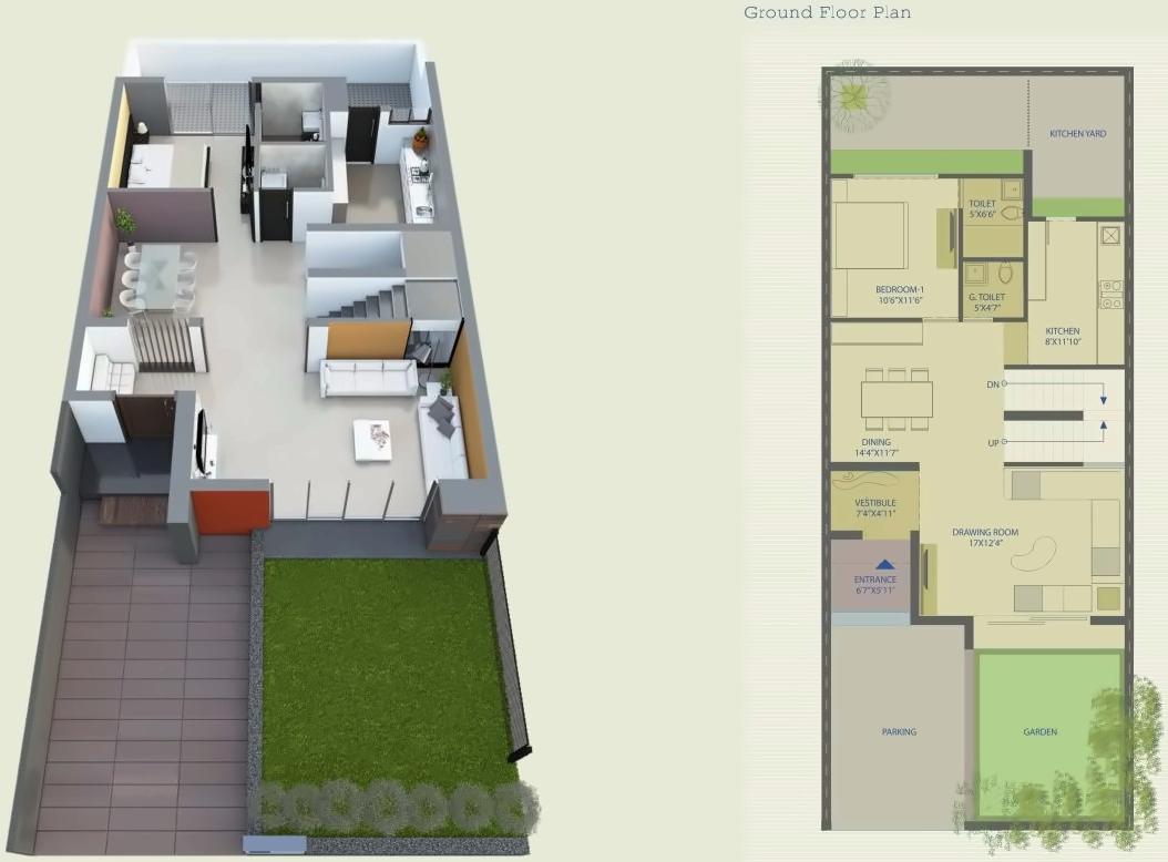 Layout of real estate project Floris Villa located at Sanand, Ahmedabad, Gujarat