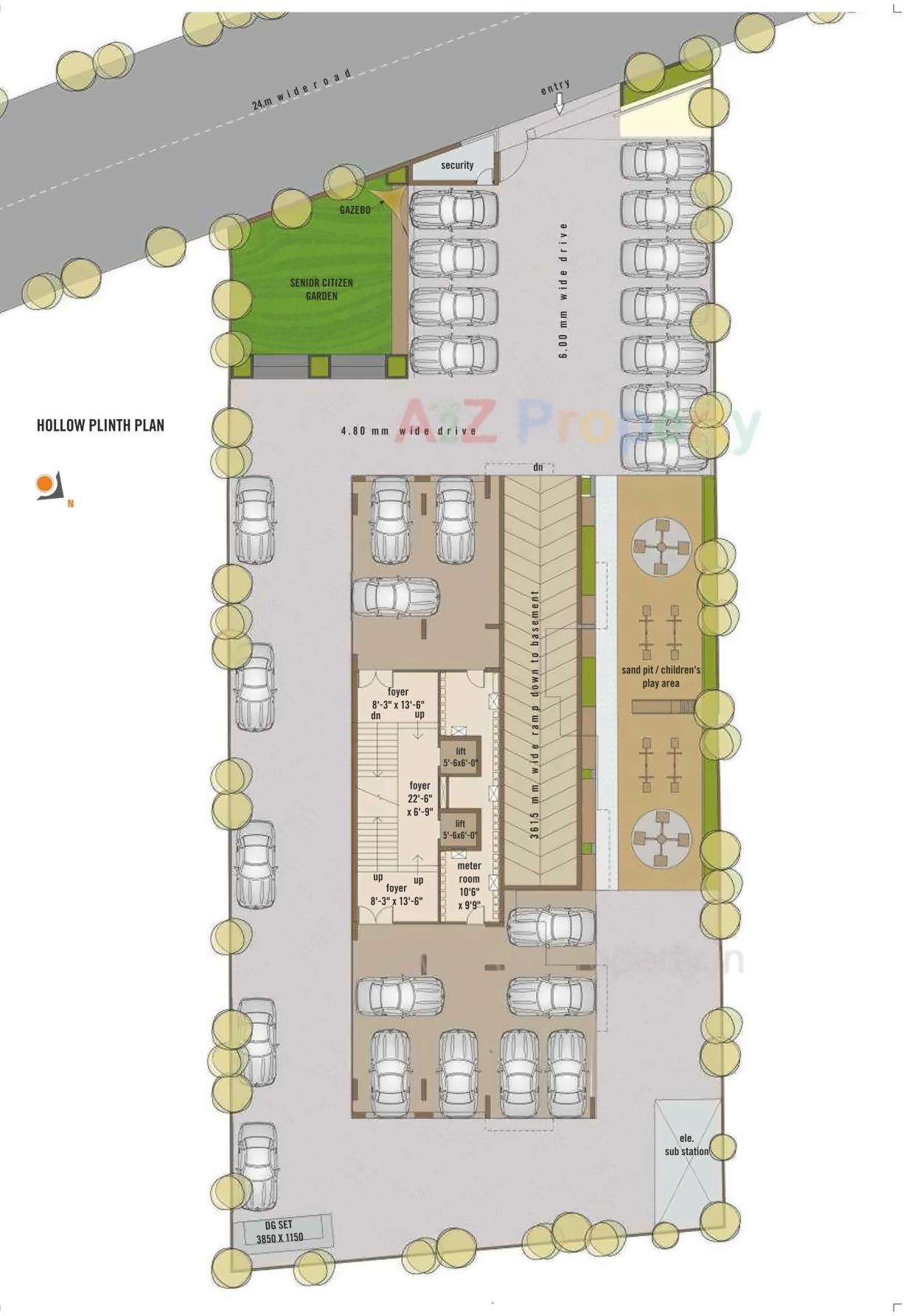 Layout of real estate project Floris located at Jodhpur, Ahmedabad, Gujarat