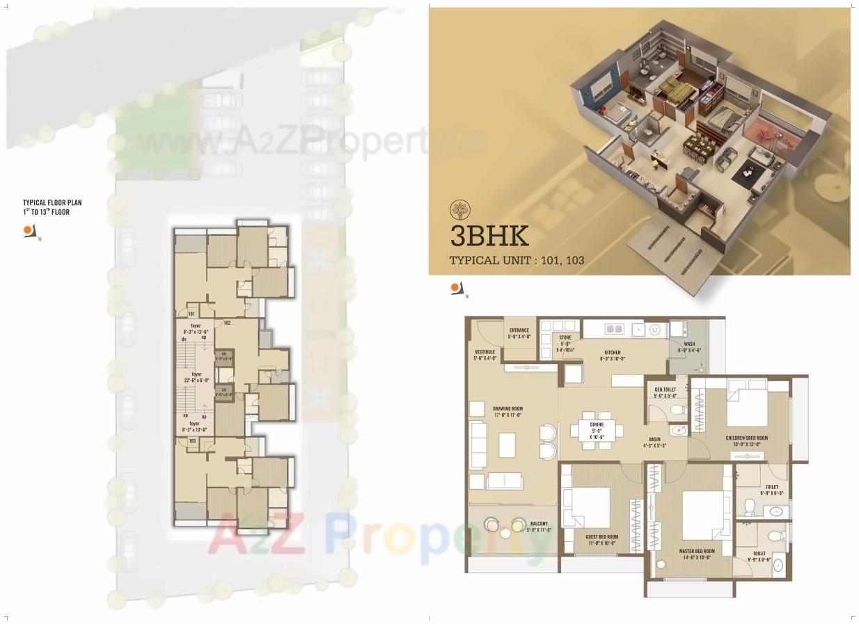 Layout of real estate project Floris located at Jodhpur, Ahmedabad, Gujarat