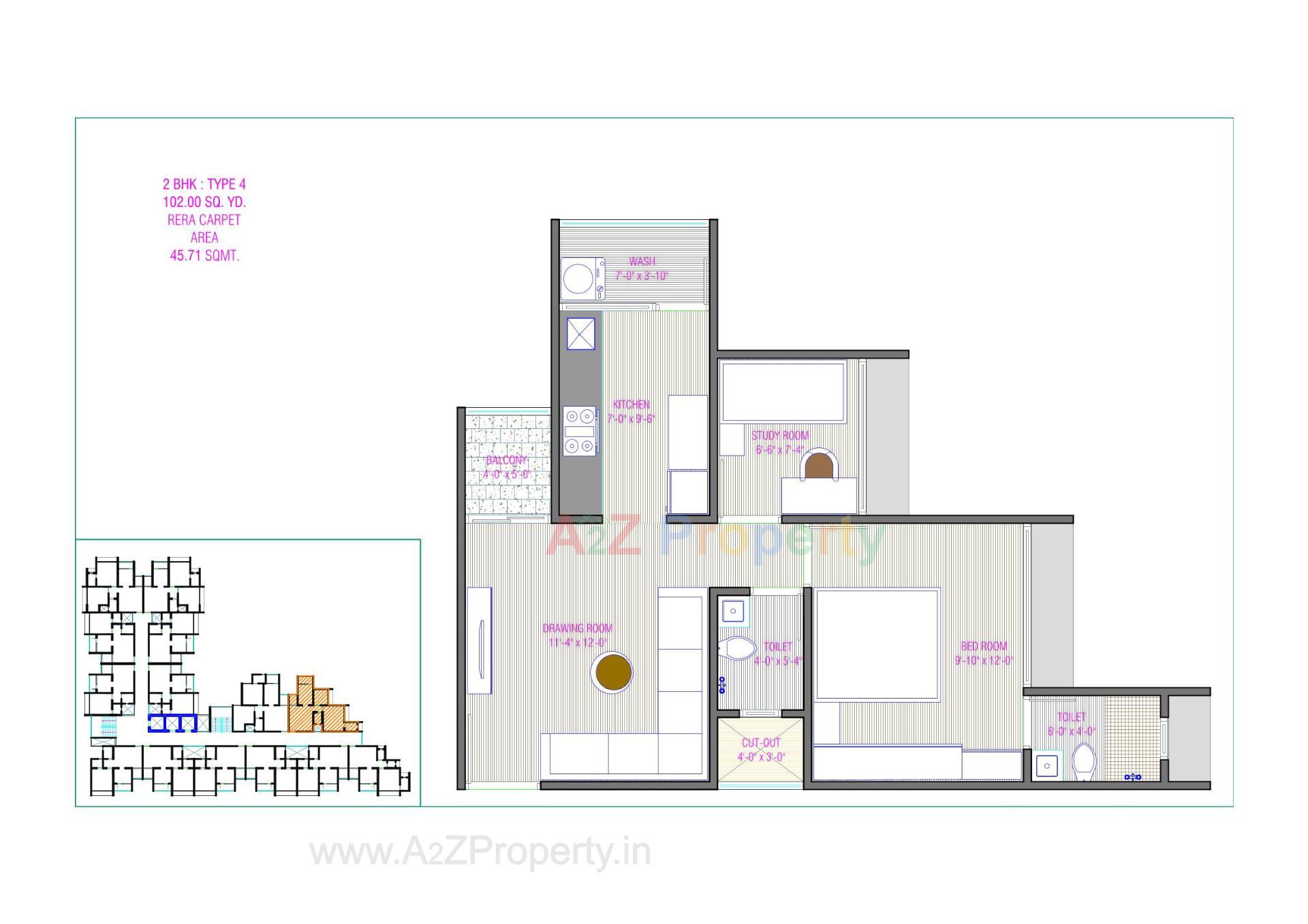 Layout of real estate project Florra Parisar located at Vatva, Ahmedabad, Gujarat