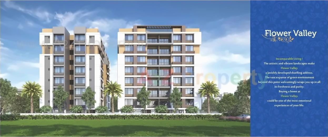 3D Elevation of real estate project Flower Valley located at Nikol, Ahmedabad, Gujarat
