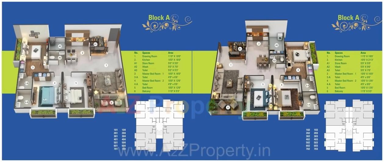 Layout of real estate project Flower Valley located at Nikol, Ahmedabad, Gujarat