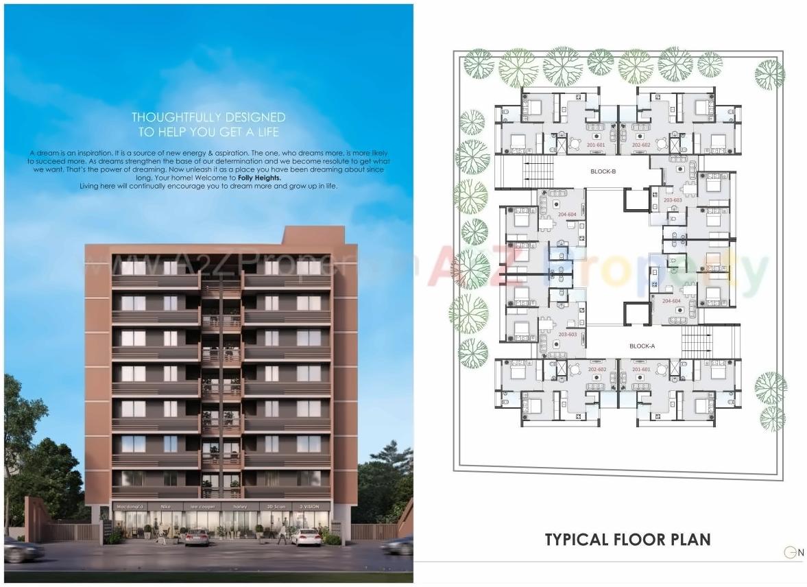 Layout of real estate project Folly Heights located at Chenpur, Ahmedabad, Gujarat
