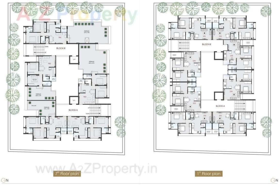 Layout of real estate project Folly Heights located at Chenpur, Ahmedabad, Gujarat
