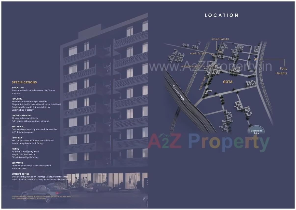  of real estate project Folly Heights located at Chenpur, Ahmedabad, Gujarat