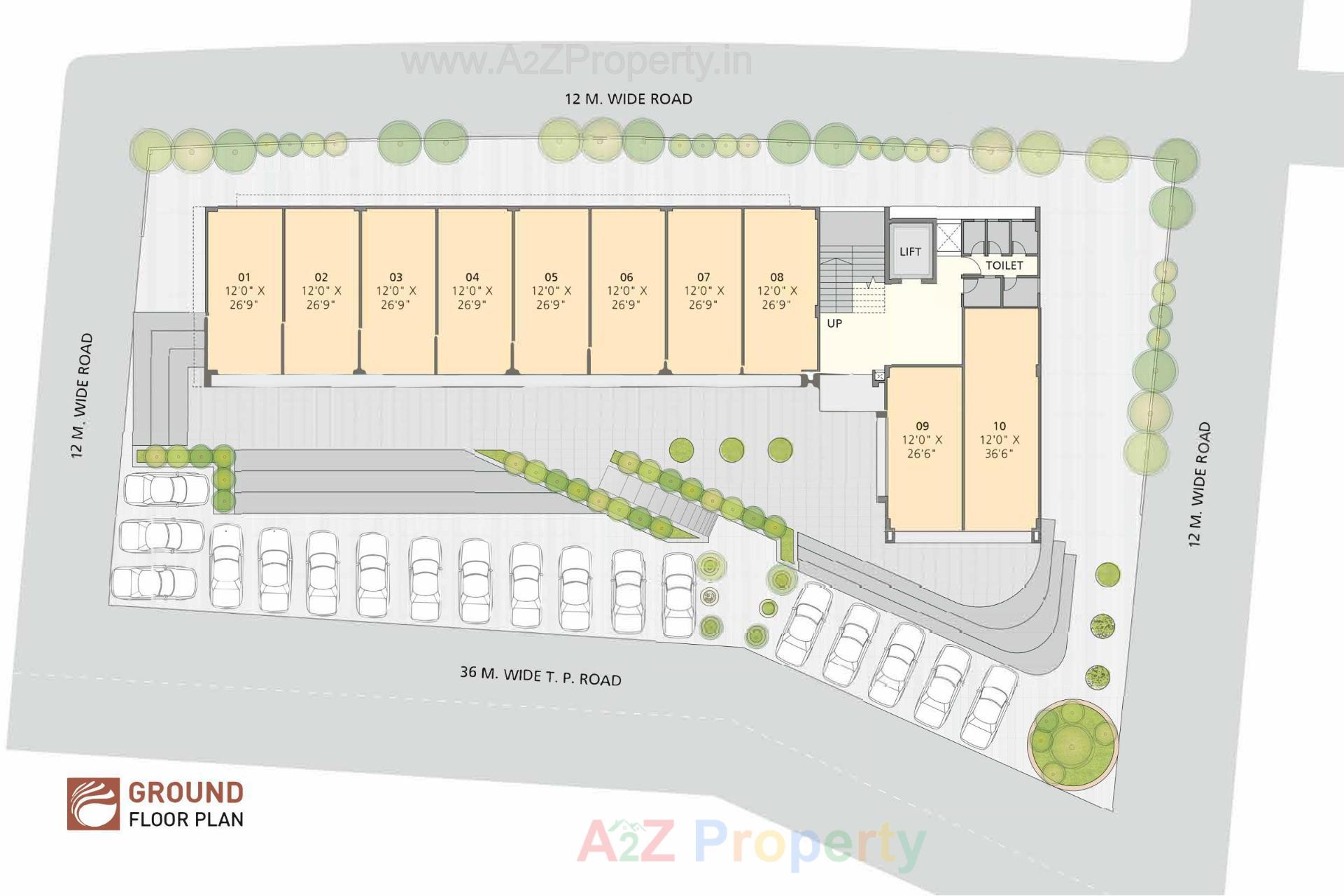 Layout of real estate project Folly Retail located at Sanathal, Ahmedabad, Gujarat