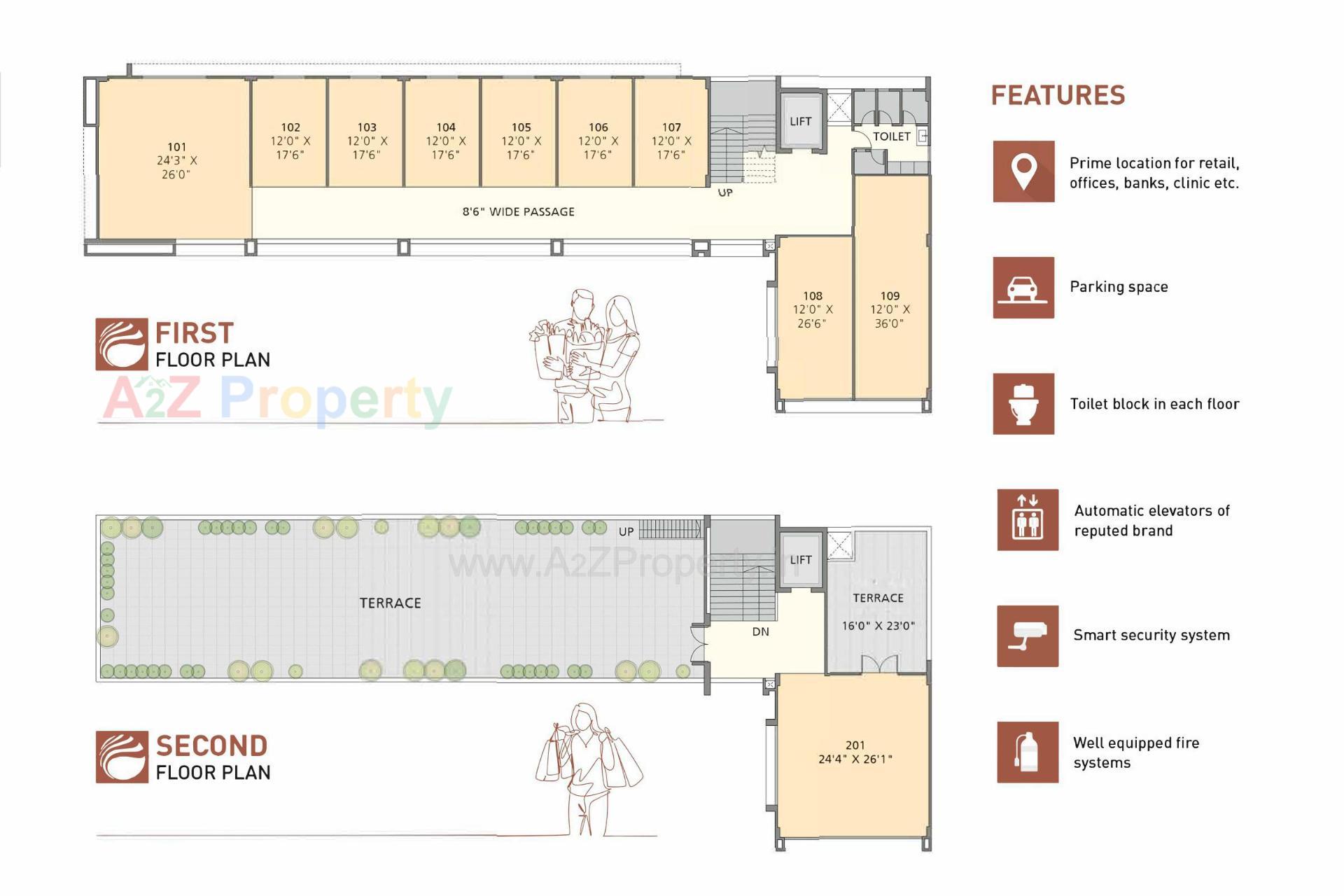 Layout of real estate project Folly Retail located at Sanathal, Ahmedabad, Gujarat