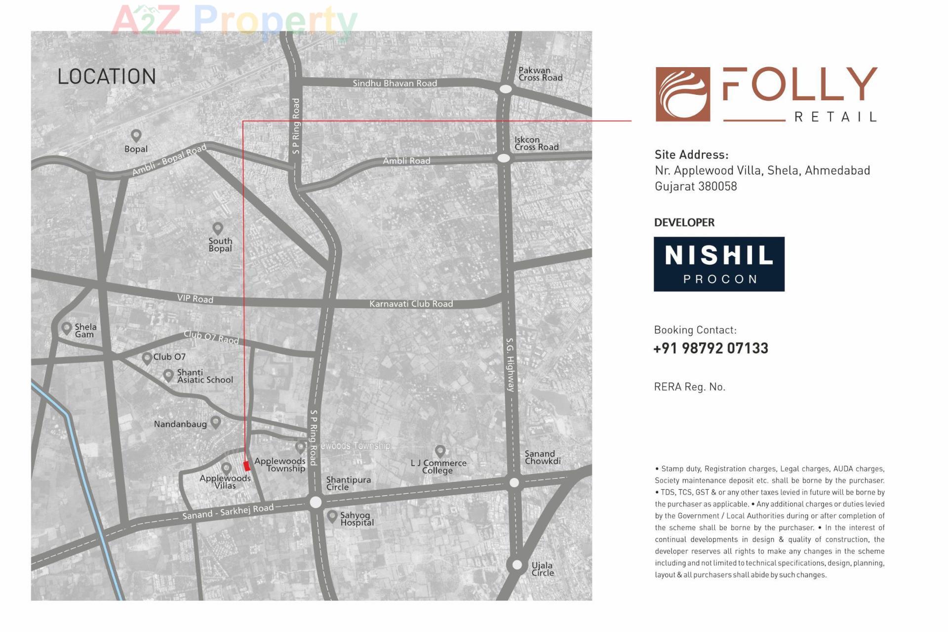  of real estate project Folly Retail located at Sanathal, Ahmedabad, Gujarat