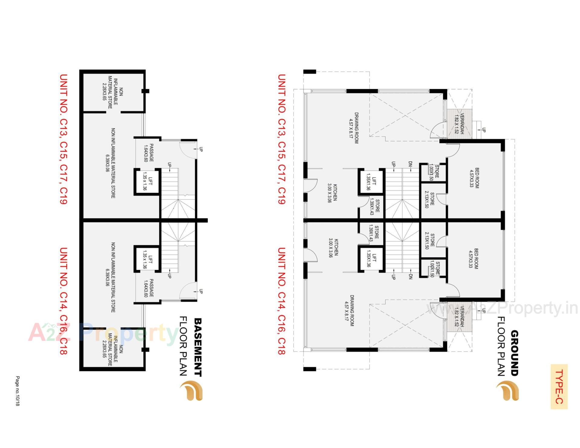 Layout of real estate project Forever Young Bungalows located at Ognaj, Ahmedabad, Gujarat