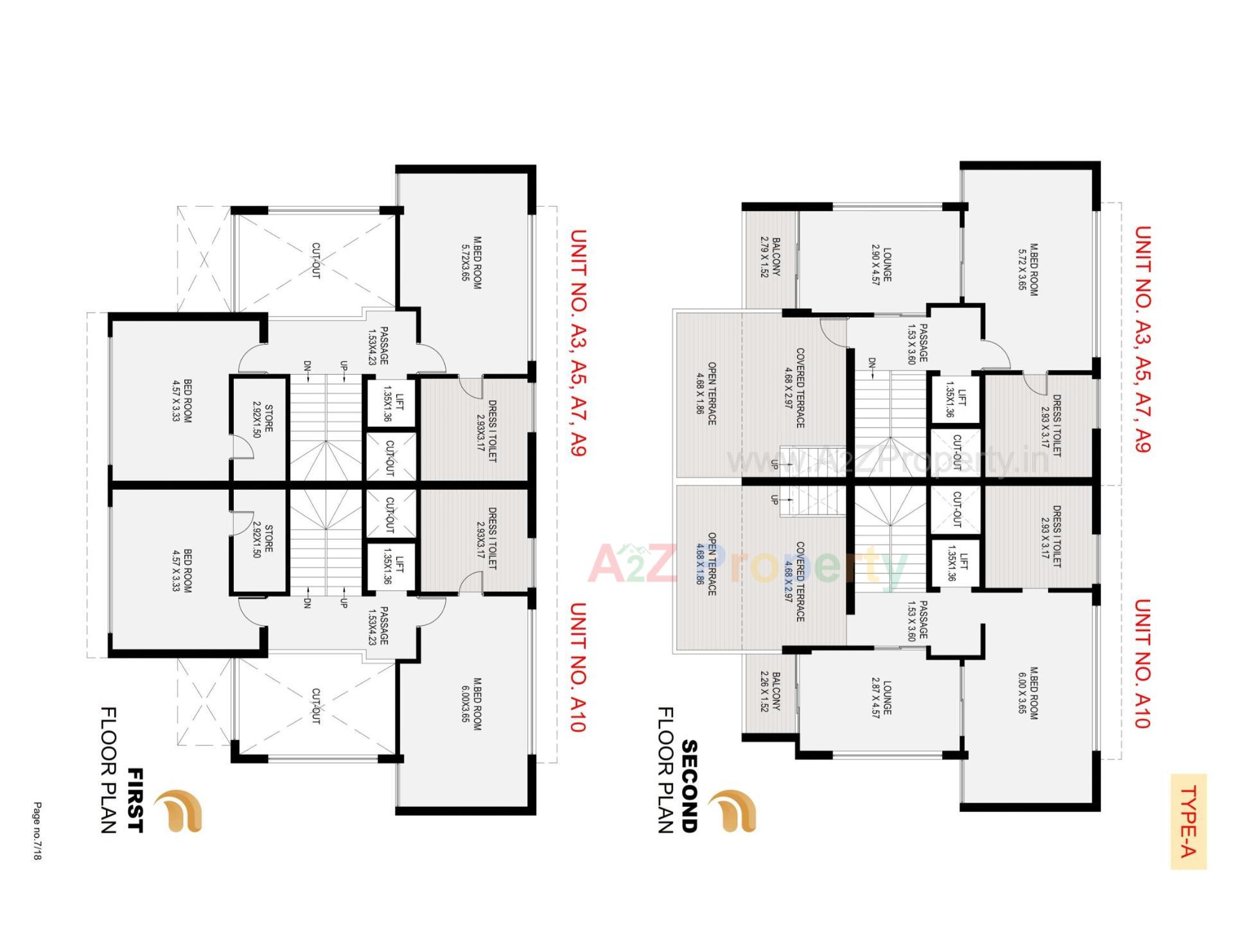 Layout of real estate project Forever Young Bungalows located at Ognaj, Ahmedabad, Gujarat