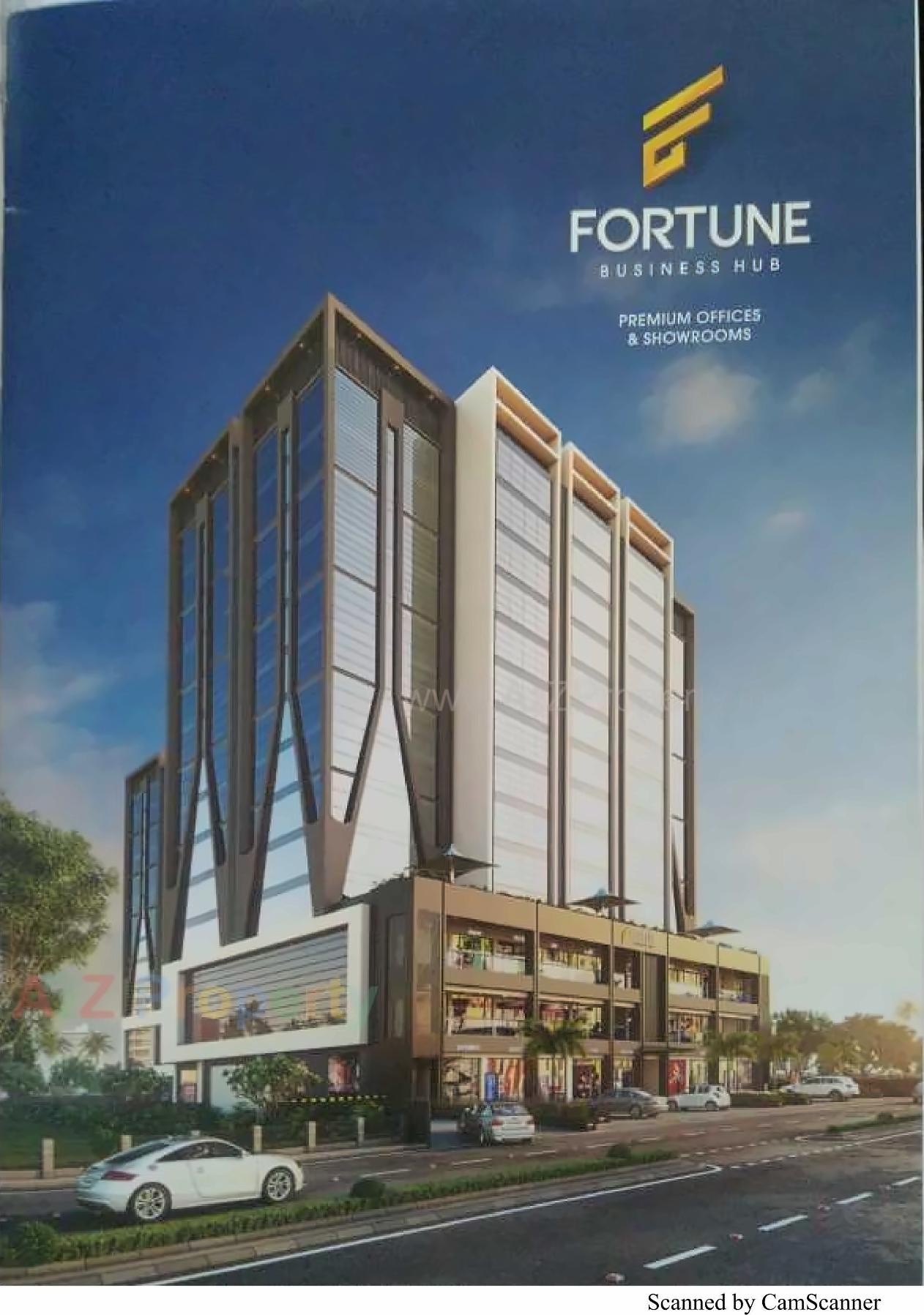 3D Elevation of real estate project Fortune Business Hub located at Sola, Ahmedabad, Gujarat