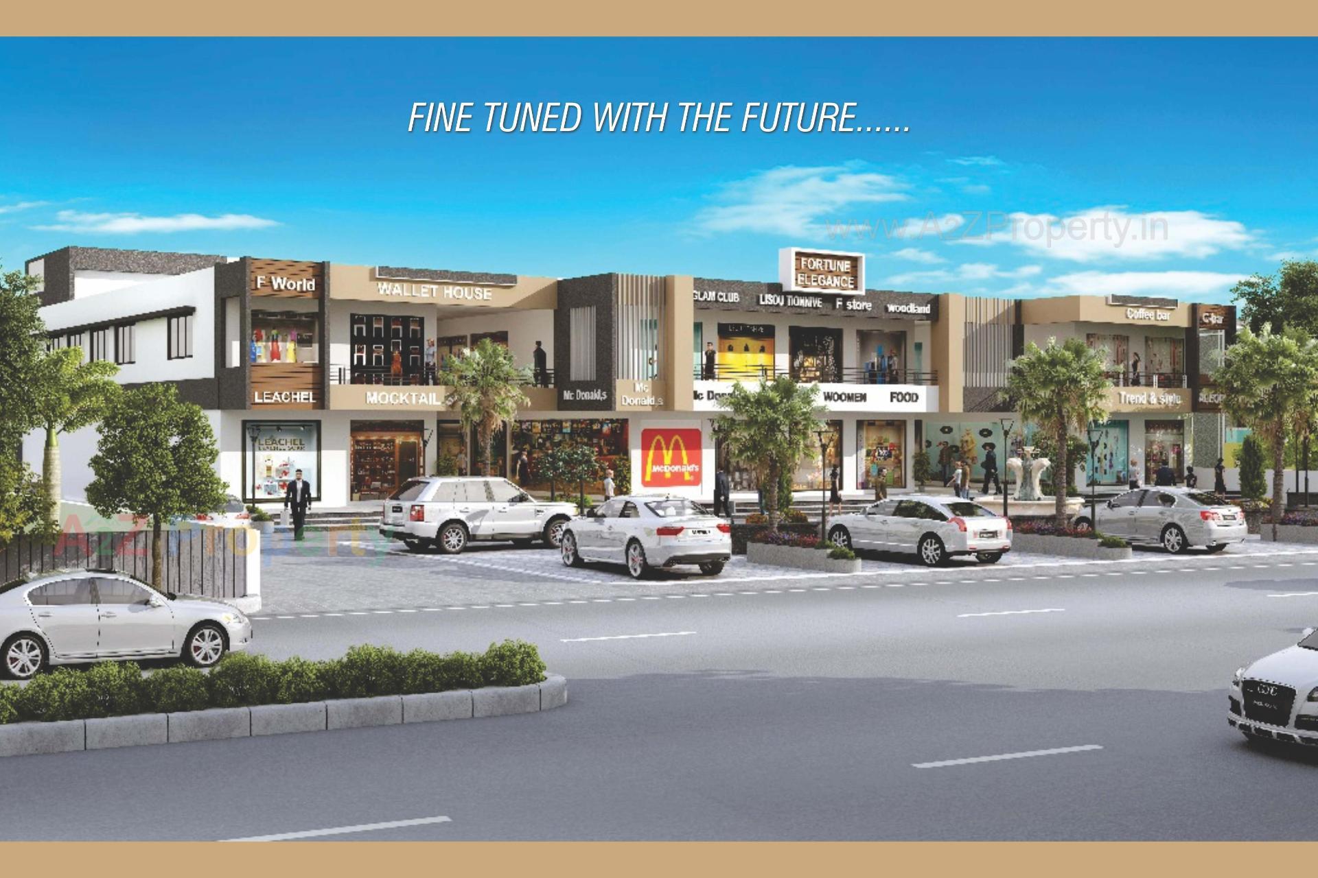 3D Elevation of real estate project Fortune Elegance located at Dholka, Ahmedabad, Gujarat