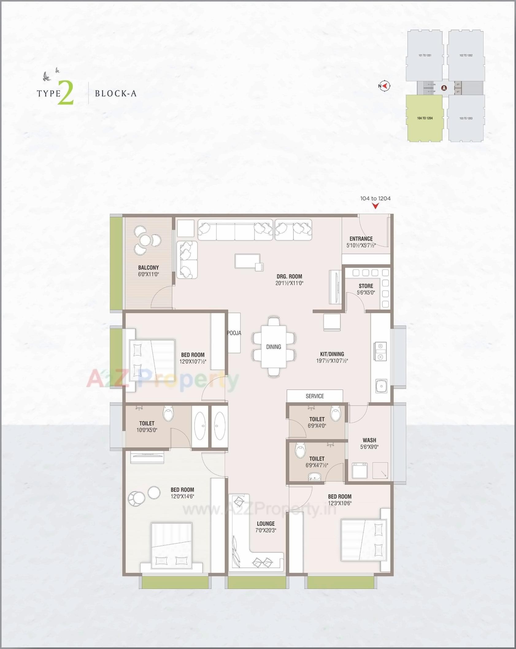 Layout of real estate project Fortune Family located at Hanspura, Ahmedabad, Gujarat