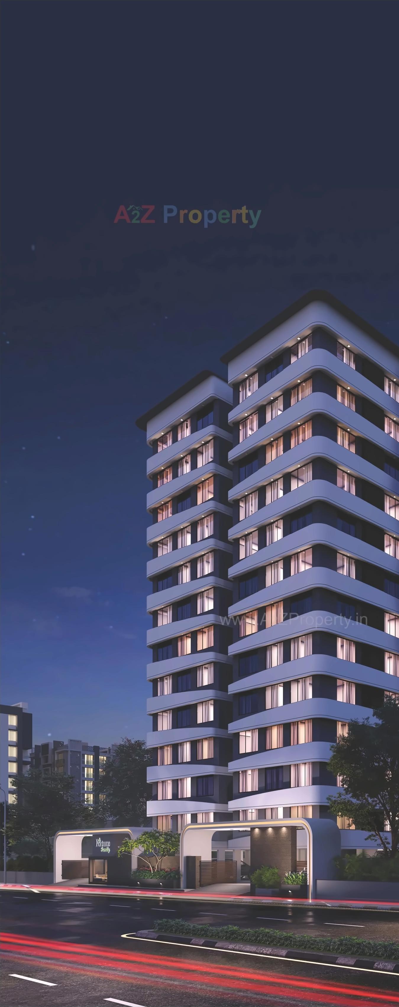 3D Elevation of real estate project Fortune Family located at Hanspura, Ahmedabad, Gujarat