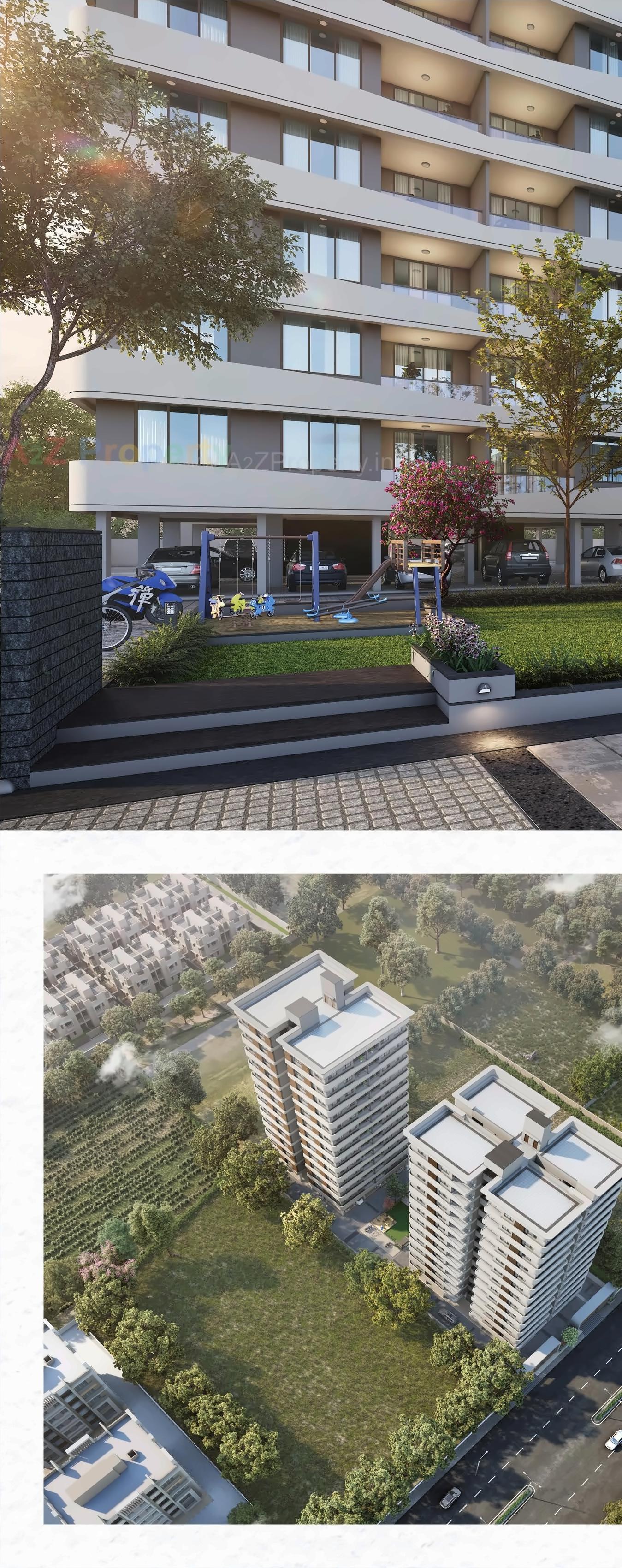 3D Elevation of real estate project Fortune Family located at Hanspura, Ahmedabad, Gujarat