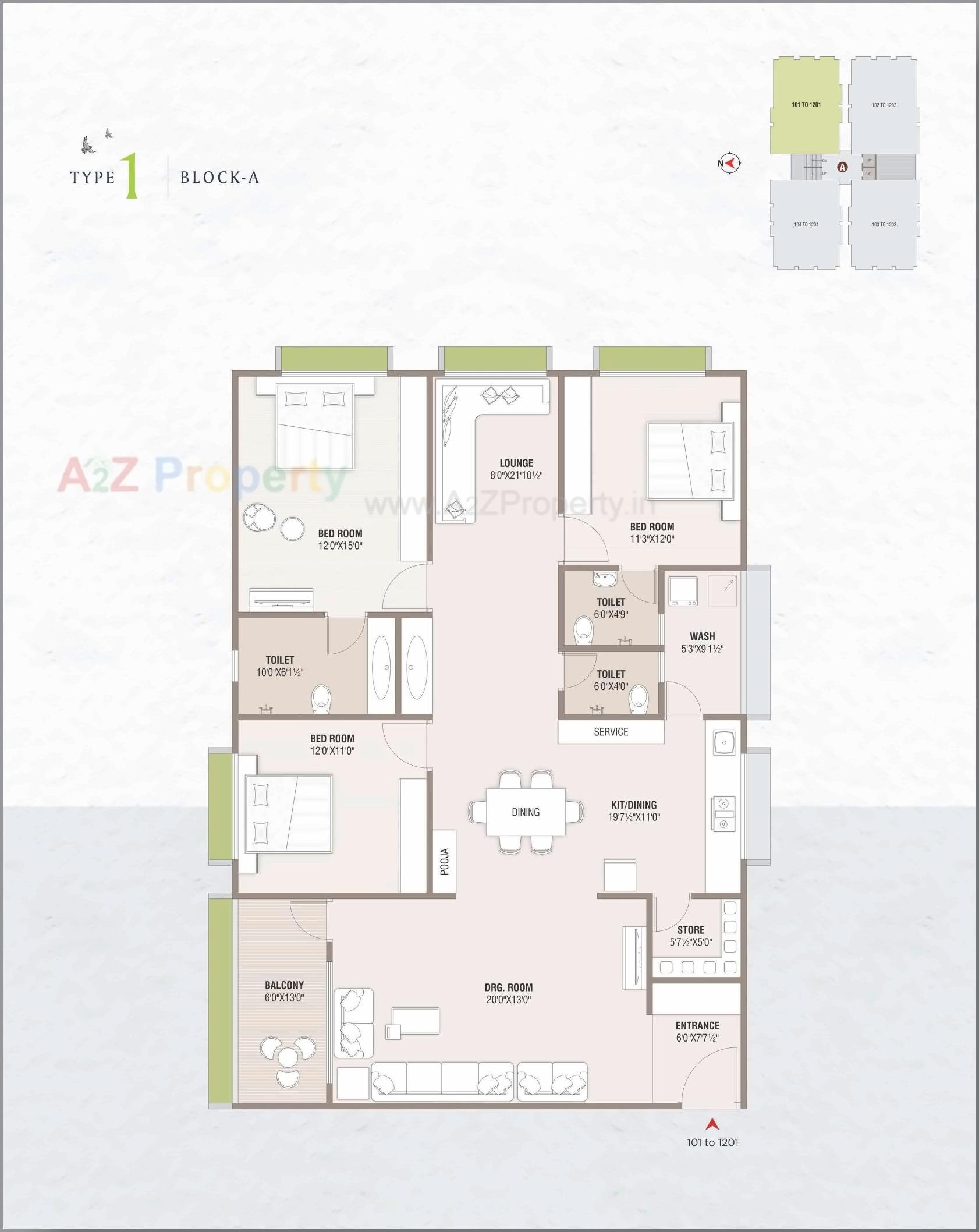 Layout of real estate project Fortune Family located at Hanspura, Ahmedabad, Gujarat
