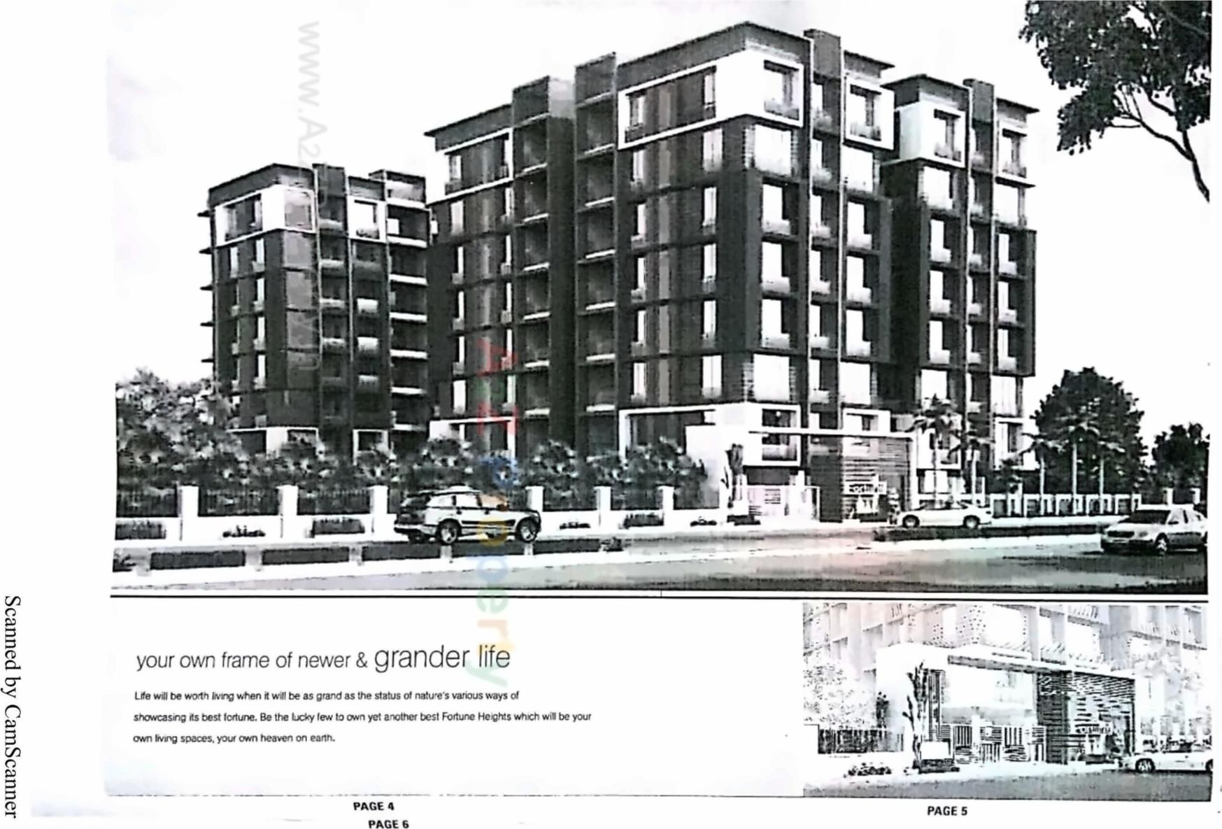 3D Elevation of real estate project Fortune Height located at Hanspura, Ahmedabad, Gujarat