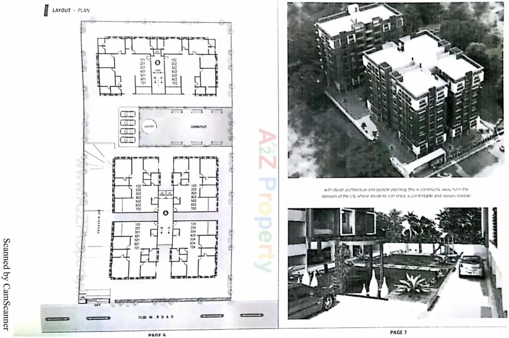 Layout of real estate project Fortune Height located at Hanspura, Ahmedabad, Gujarat