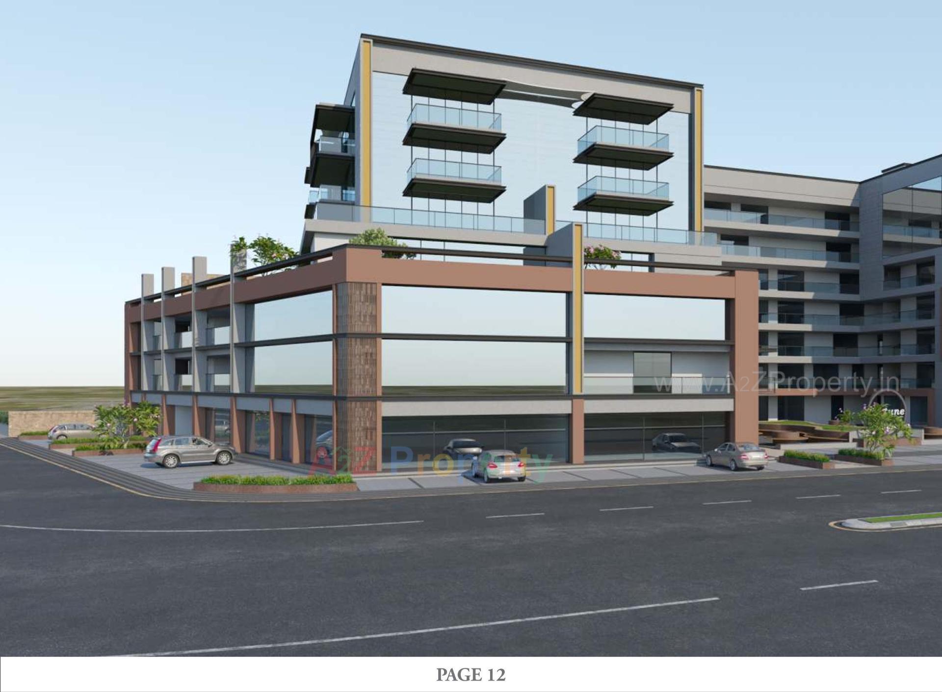 3D Elevation of real estate project Fortune Plaza located at Ahmedabad, Ahmedabad, Gujarat