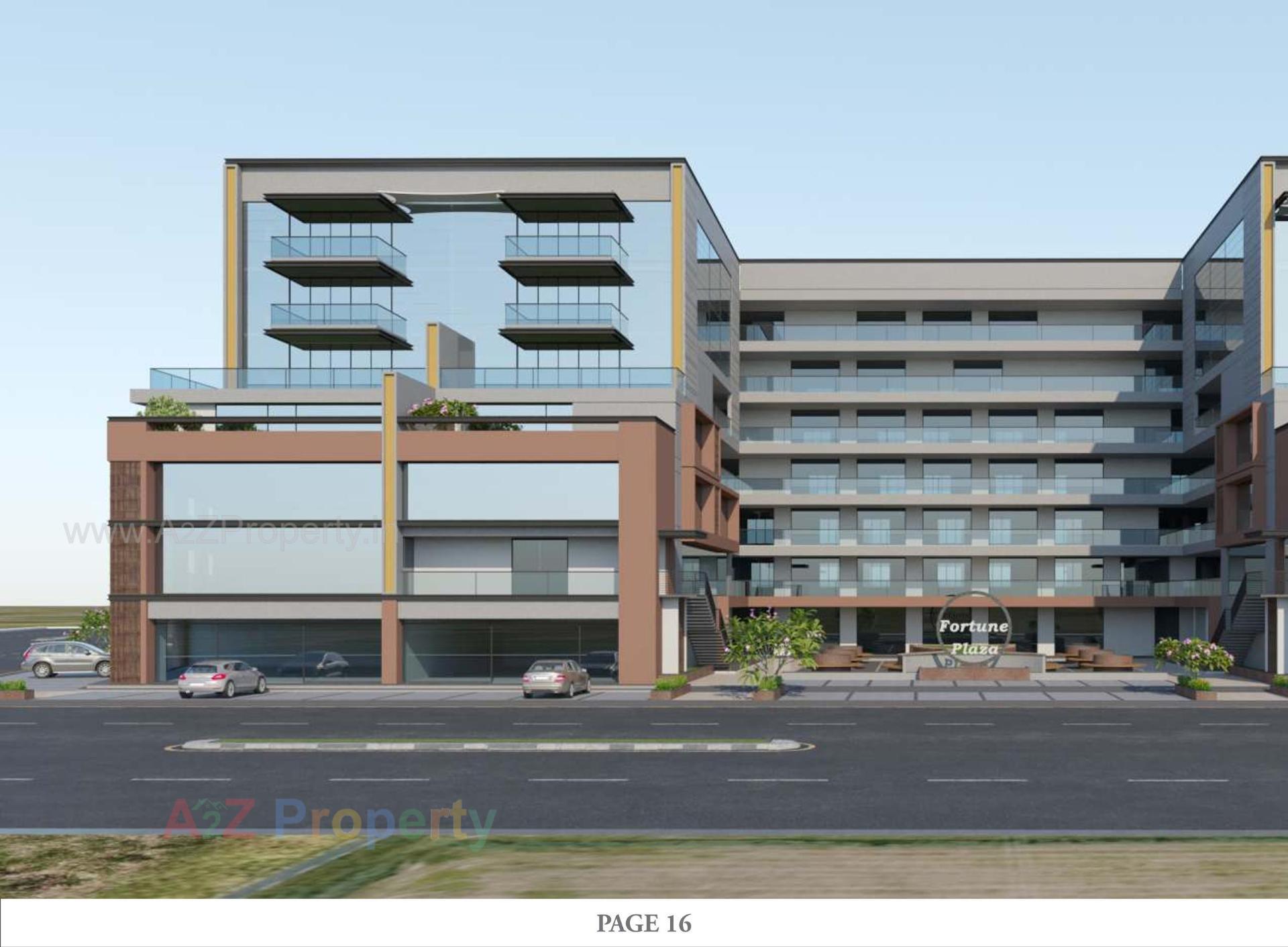 3D Elevation of real estate project Fortune Plaza located at Ahmedabad, Ahmedabad, Gujarat