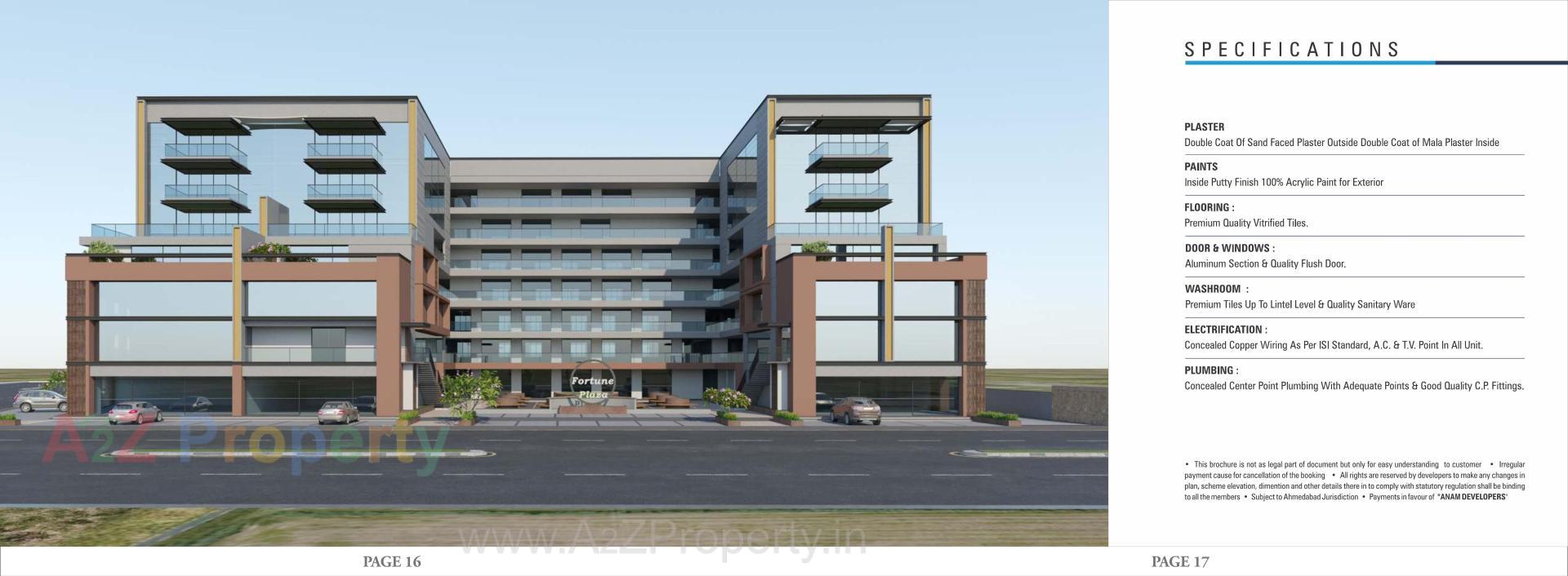 3D Elevation of real estate project Fortune Plaza located at Ahmedabad, Ahmedabad, Gujarat