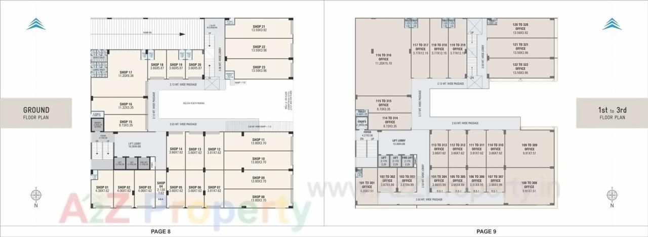 Layout of real estate project Fortune Sky located at Nikol, Ahmedabad, Gujarat