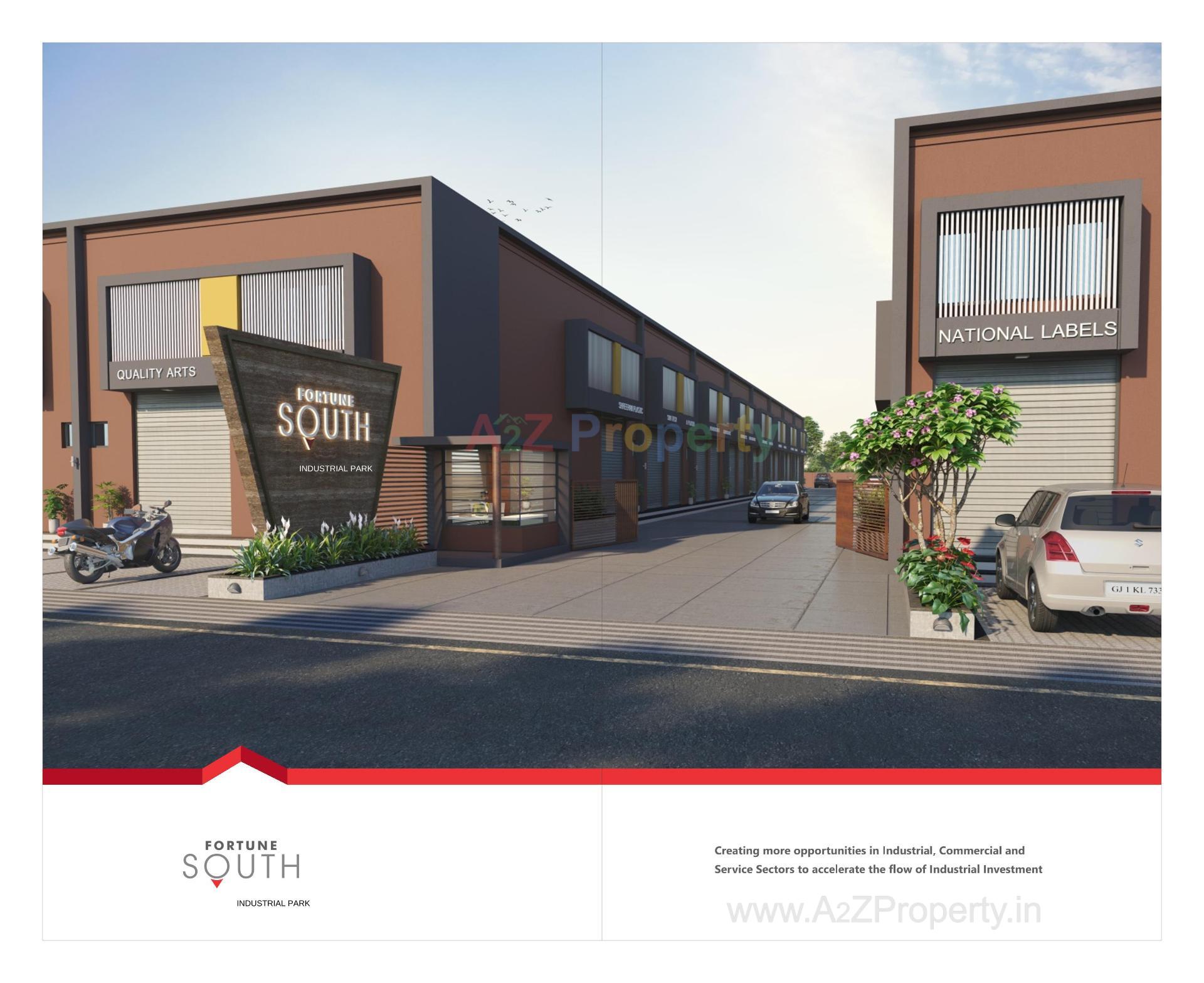 3D Elevation of real estate project Fortune South Industrial Park located at Ahmedabad, Ahmedabad, Gujarat