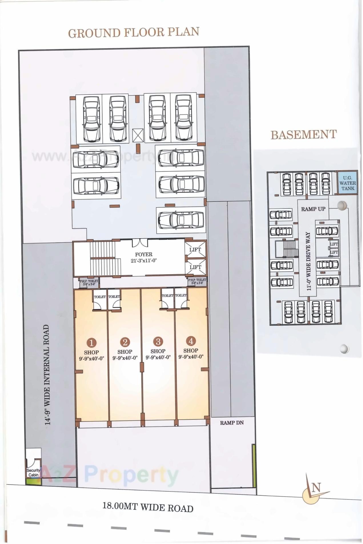 Layout of real estate project G5 located at Ghuma, Ahmedabad, Gujarat