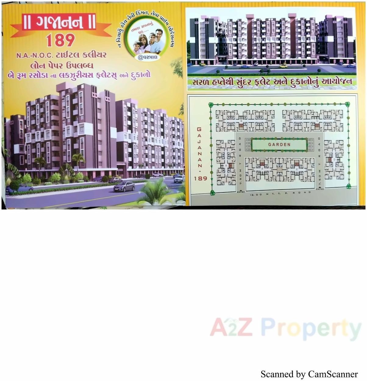 Layout of real estate project Gajanan 1 located at Vastral, Ahmedabad, Gujarat