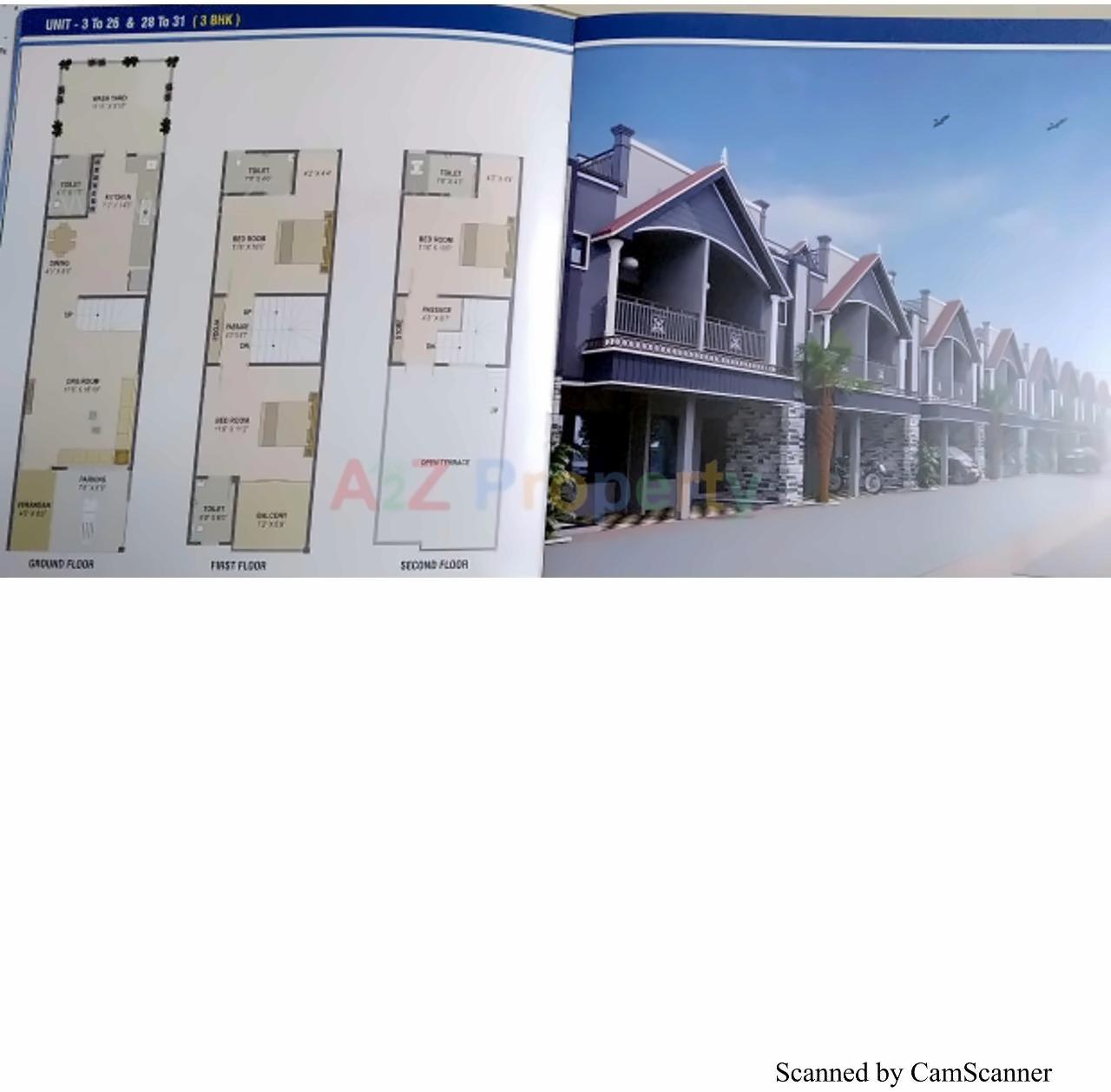 Layout of real estate project Gajanan located at Vatva, Ahmedabad, Gujarat