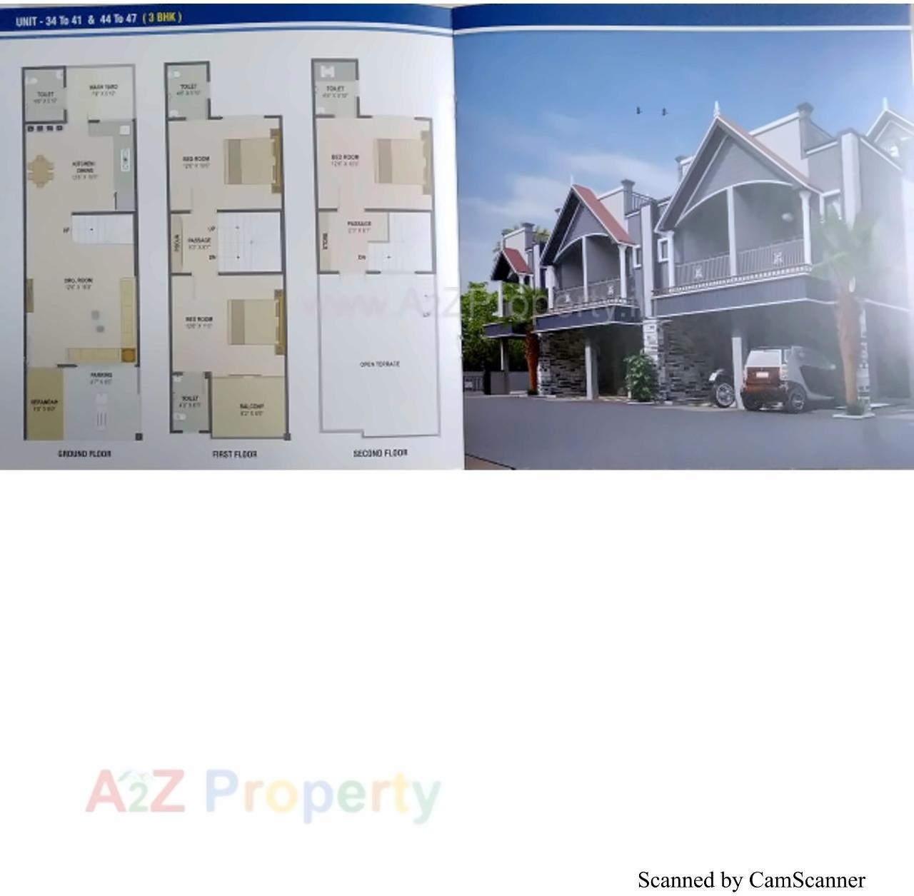 Layout of real estate project Gajanan located at Vatva, Ahmedabad, Gujarat