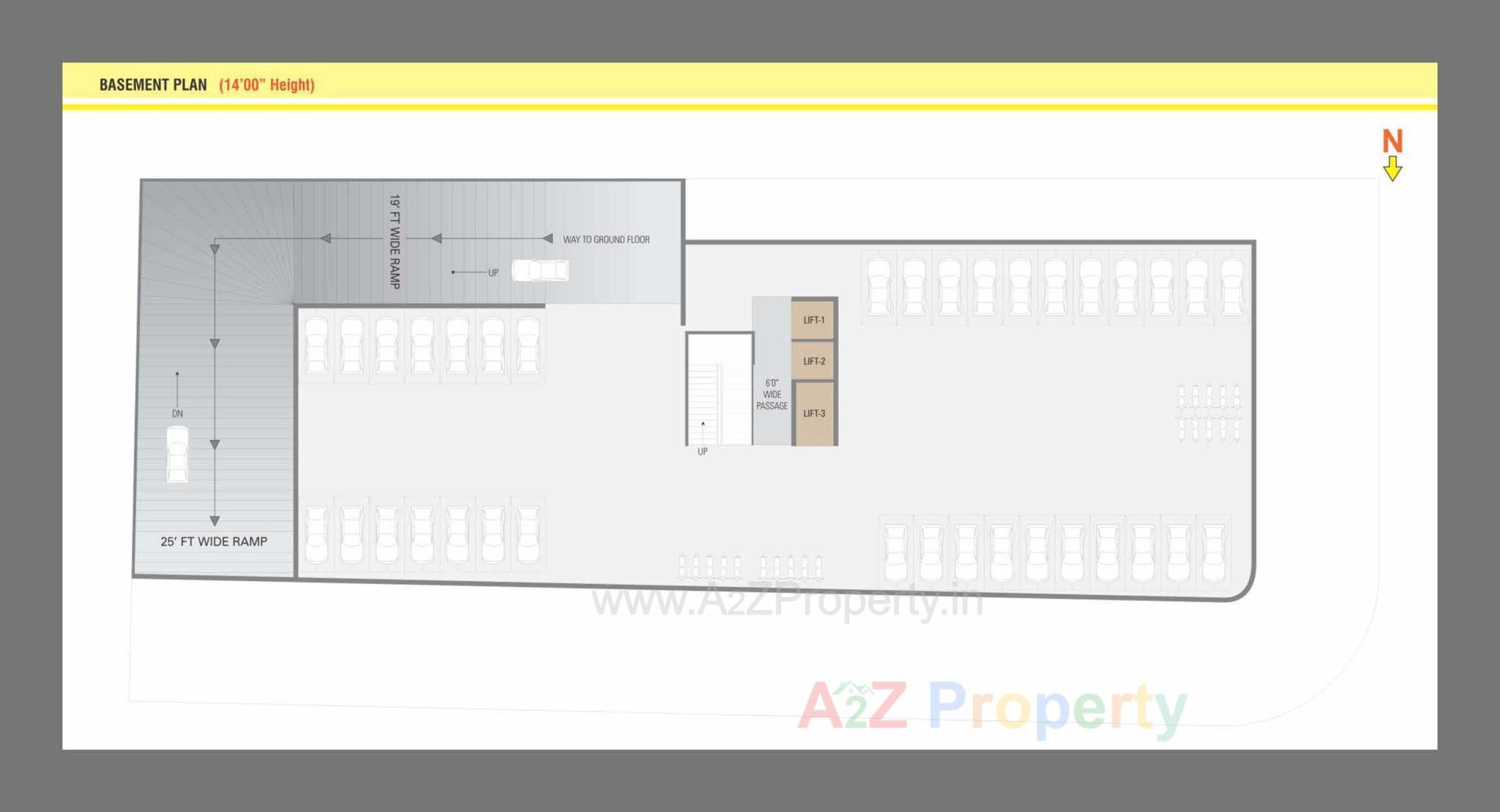 Layout of real estate project Gajanan Arcade located at Ahmedabad, Ahmedabad, Gujarat