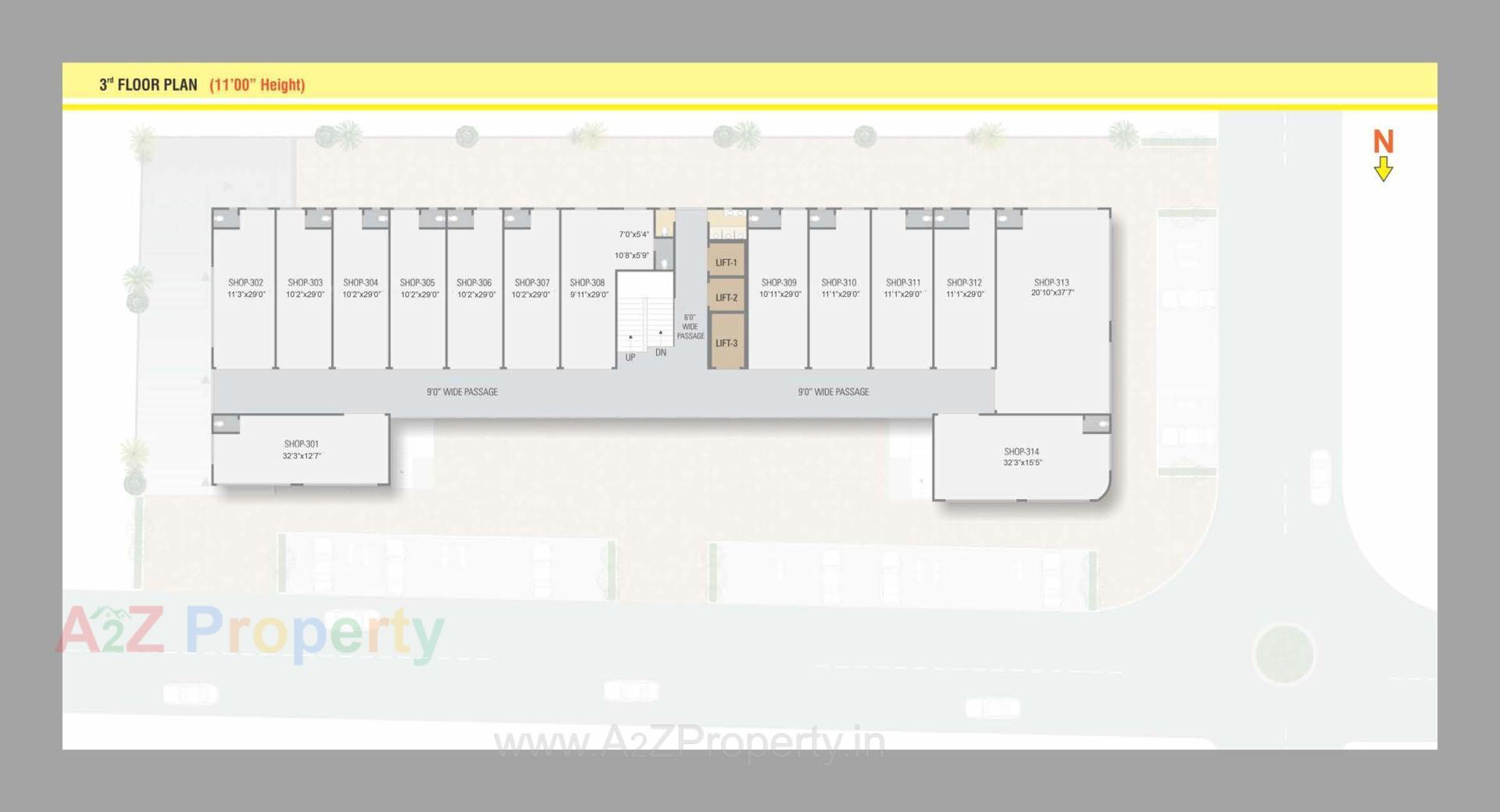 Layout of real estate project Gajanan Arcade located at Ahmedabad, Ahmedabad, Gujarat