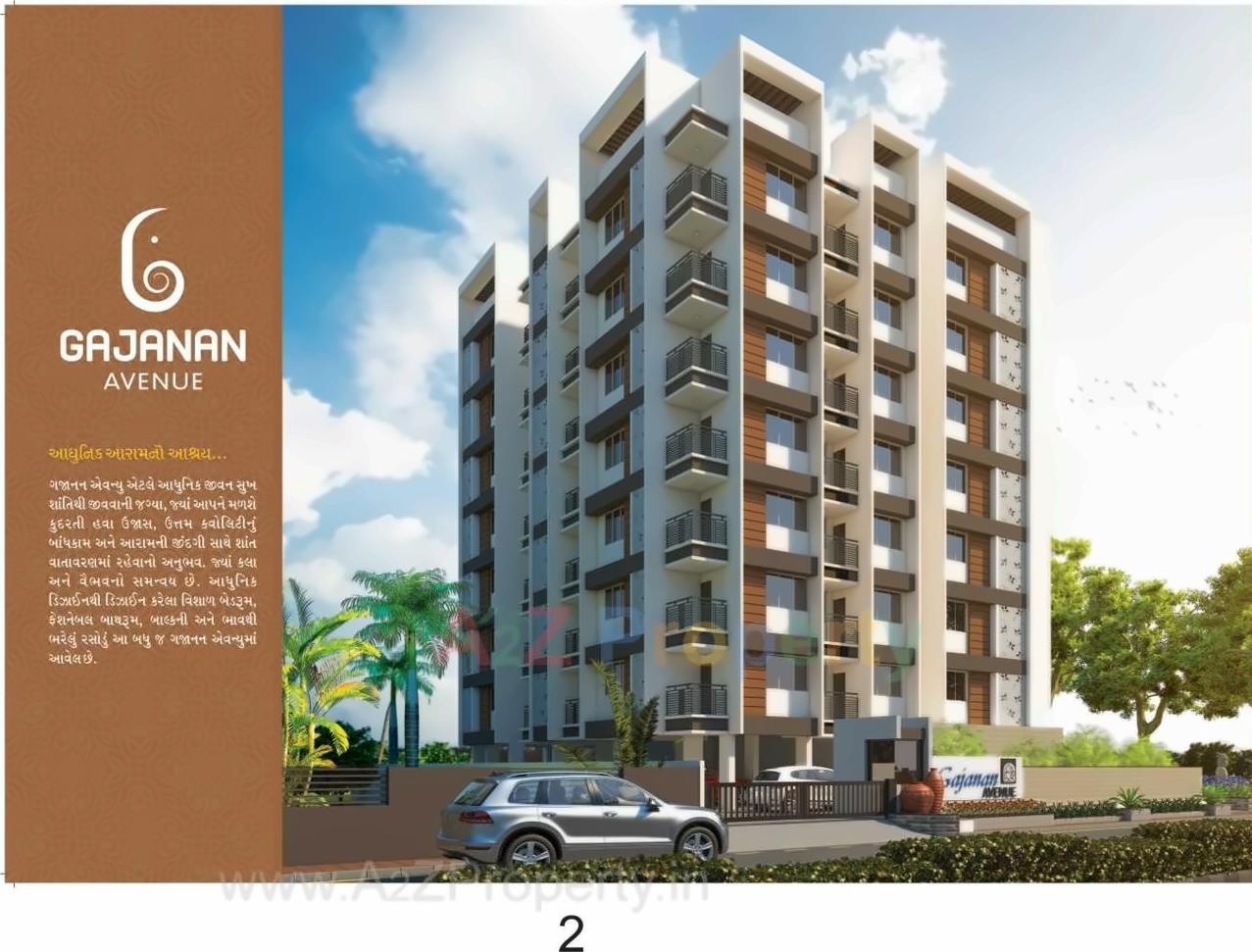 3D Elevation of real estate project Gajanan Avenue located at Bareja, Ahmedabad, Gujarat