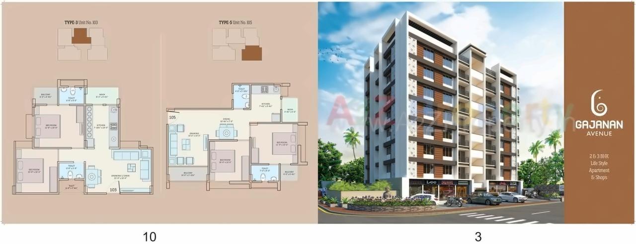Layout of real estate project Gajanan Avenue located at Bareja, Ahmedabad, Gujarat