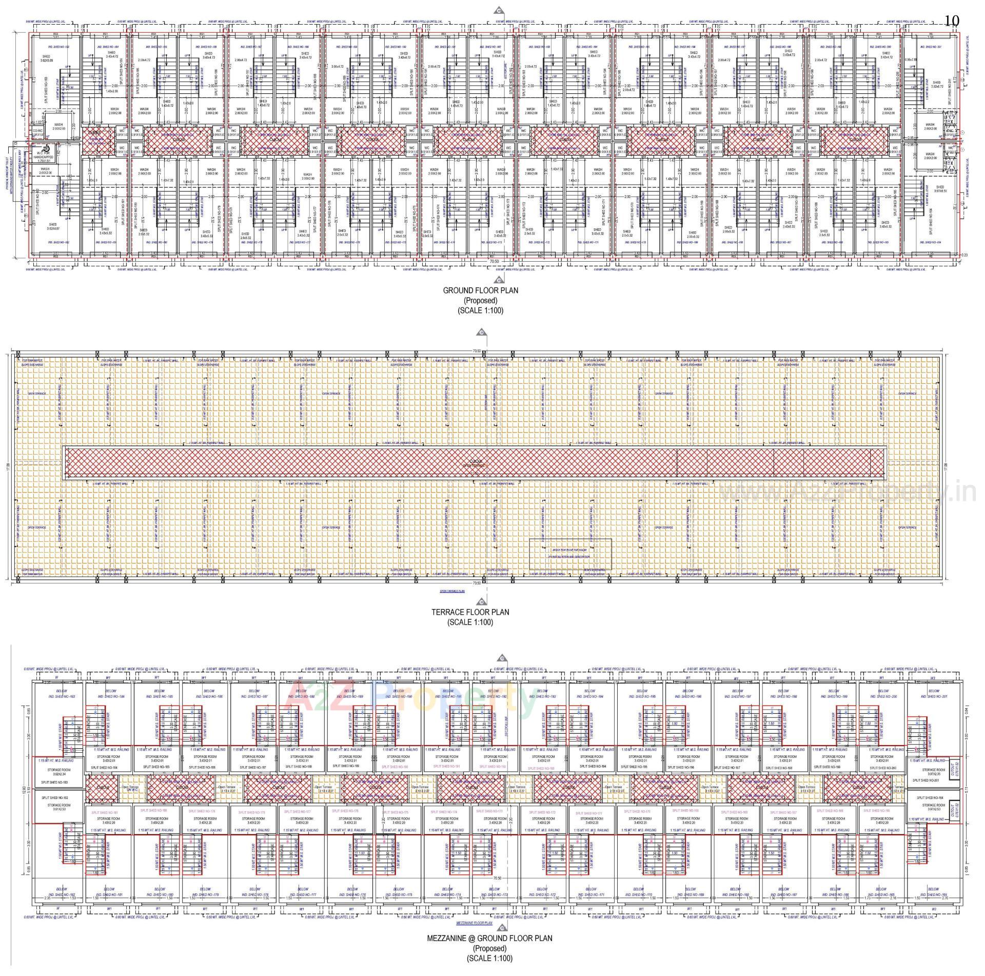 Layout of real estate project Gajanan Industrial Estate located at Kathwada, Ahmedabad, Gujarat