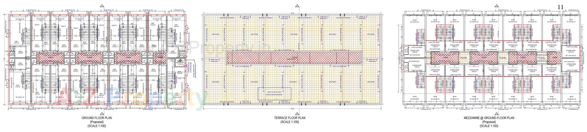 Layout of real estate project Gajanan Industrial Estate located at Kathwada, Ahmedabad, Gujarat