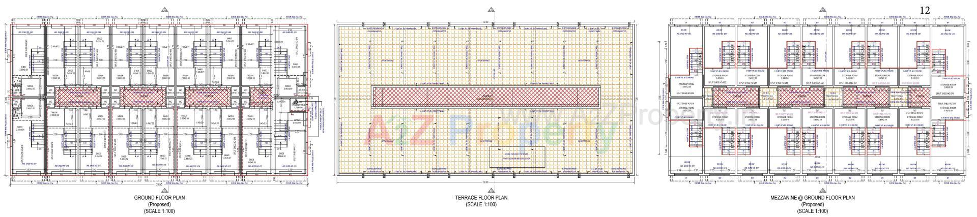 Layout of real estate project Gajanan Industrial Estate located at Kathwada, Ahmedabad, Gujarat