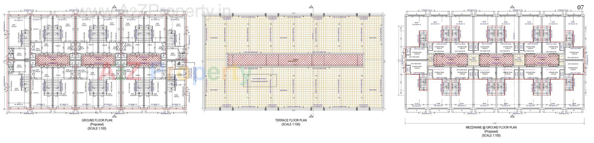 Layout of real estate project Gajanan Industrial Estate located at Kathwada, Ahmedabad, Gujarat