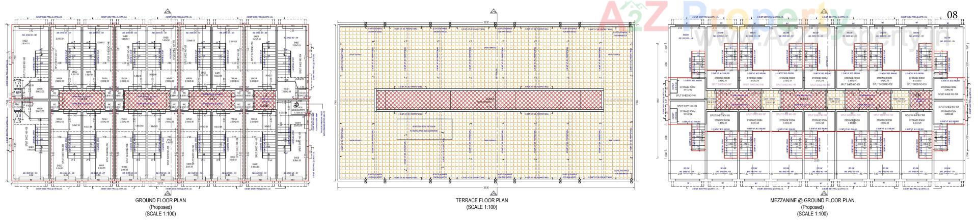 Layout of real estate project Gajanan Industrial Estate located at Kathwada, Ahmedabad, Gujarat