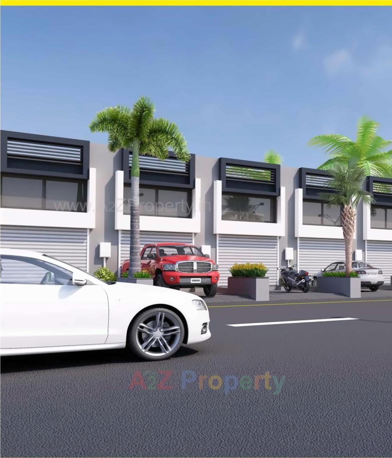 3D Elevation of real estate project Gajanan Industrial Estate located at Hathijan, Ahmedabad, Gujarat
